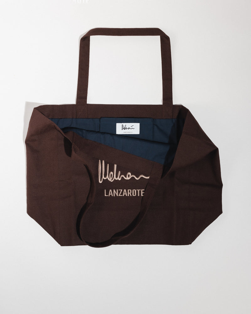 LA TOTE BAG MARRÓN CHOCOLATE